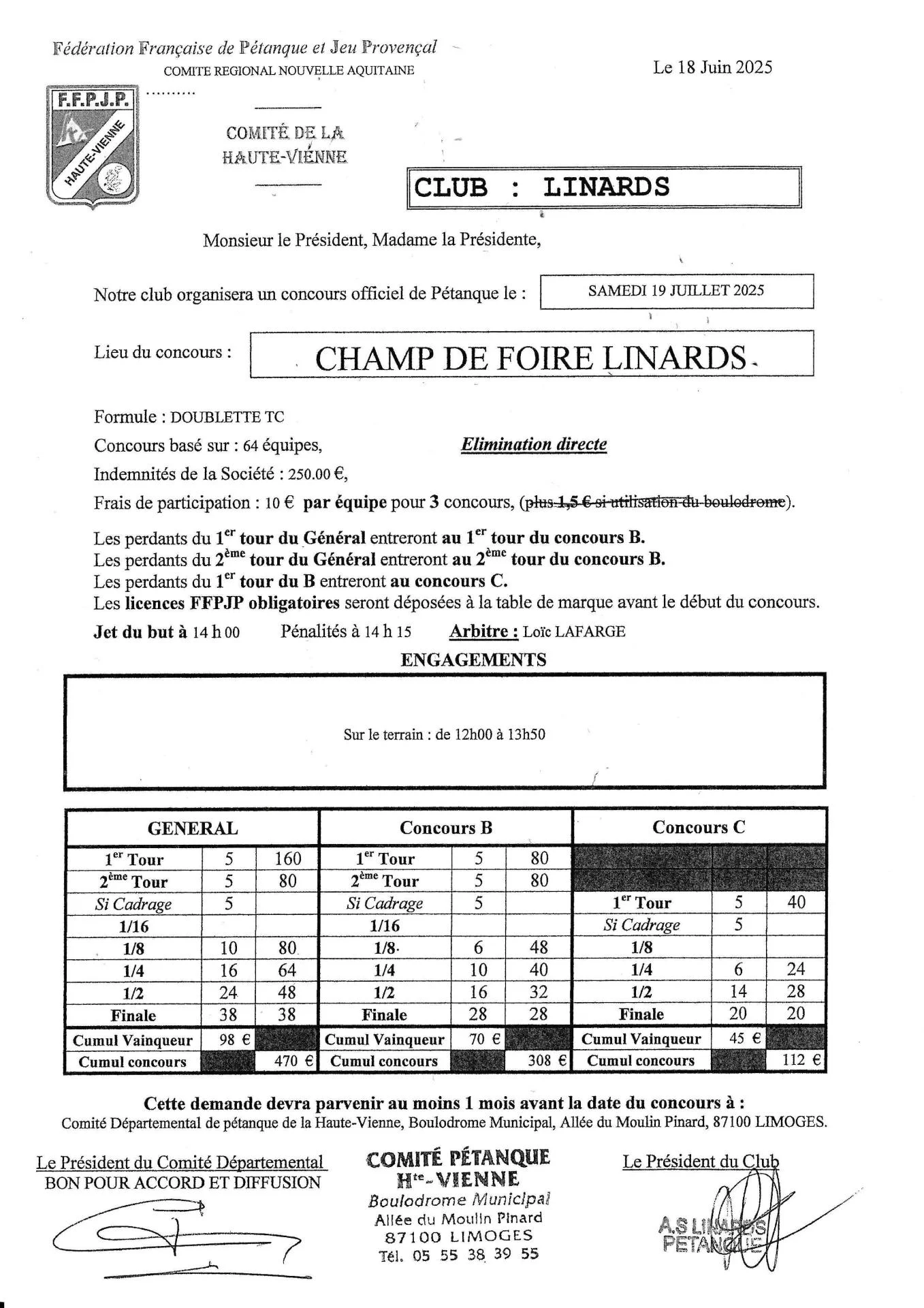 Avis de concours 1